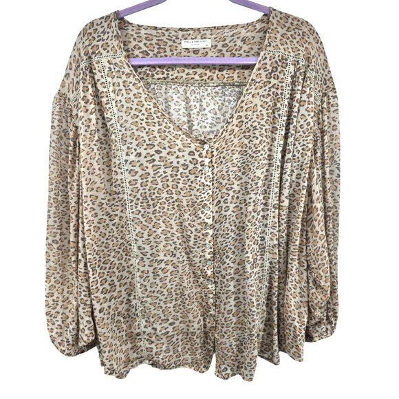 Spell & The Gypsy Collective M/L Frankie Leopard Print Blouse - Picture 7 of 16